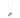 Coral and Turquoise Diamond Gold Necklace - Whispering Lotus