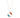 Gold Necklace with Coral and Turquoise Stones - Whispering Lotus