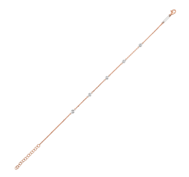 Diamond Stone Gold Anklet -Cheery