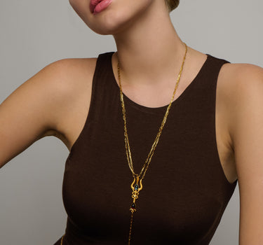 Hindu Mythology, Garnet, Blue Topaz and Diamond Stone Gold Body Jewelry - Dance Of Creation Parvati&amp;Shiva