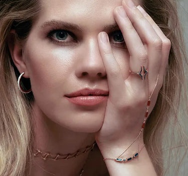 Blue Diamond Stone Gold Ring - Equal