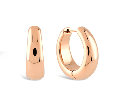 Orta Boy Halka Altın Küpe - Goldie Koleksiyonu