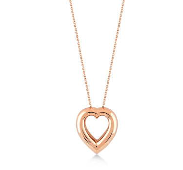 Heart Large Gold Necklace - Goldie Lover