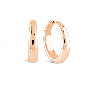 Large Hoop Gold Earrings - Goldie Collection