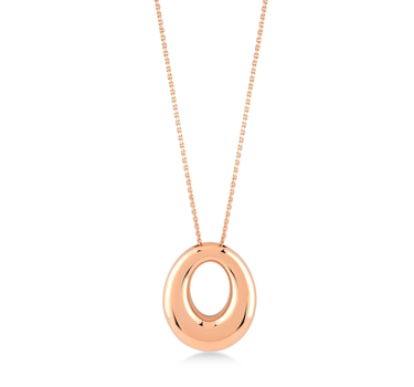 Gold Domed Form Necklace - Goldie Collection