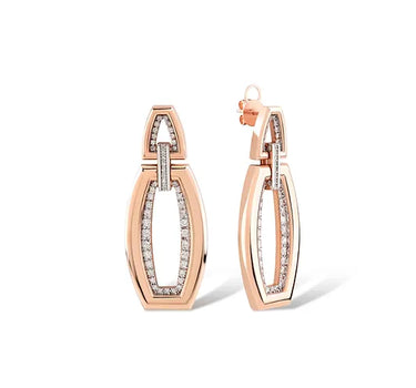 Pırlanta Taşlı Altın Küpe - Inside