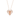 Geometric Large Heart Gold Necklace with Diamond Stones - Lover Collection