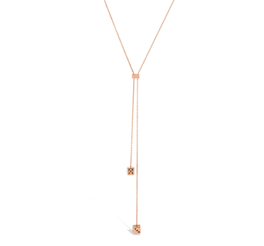 Gold Dice Necklace - Lucky Lapis Collection