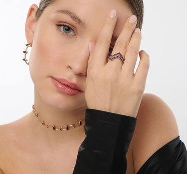 Pink Sapphire Gold Ring - Modern Dream