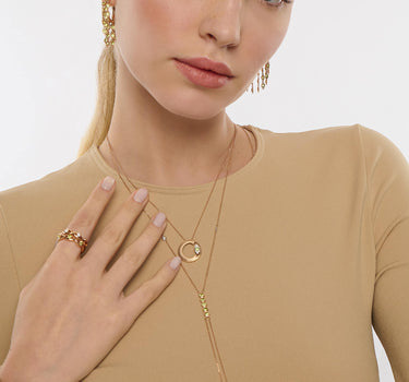 Pırlanta ve Yeşil Peridot Taşlı Altın Vücut Mücevheri - Splendid Green Peridot