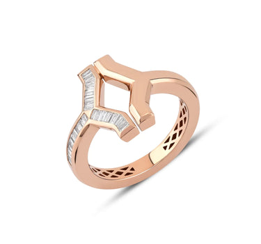 Baguette Diamond Gold Ring - Soul Balance