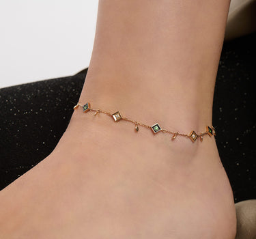 Standup diamond savorayt anklet