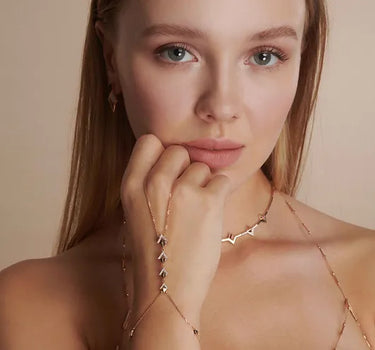 Pırlanta Taşlı Altın Şahmeran - Waves