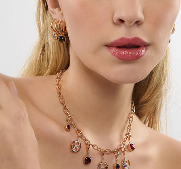 Pırlanta Taşlı Ü Harfi Altın Charm -Me Charm Koleksiyonu