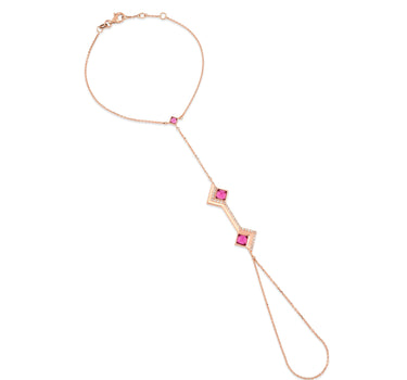 Pink and Diamond Gold Shahmaran - Domino